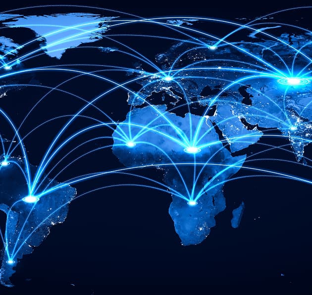 Digital Circuit Board with Dollar Sign